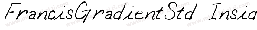 FrancisGradientStd Inside字体转换